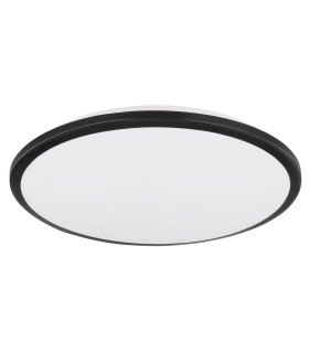 Xander Flush Ceiling Light Matt Black LED 3000K-2