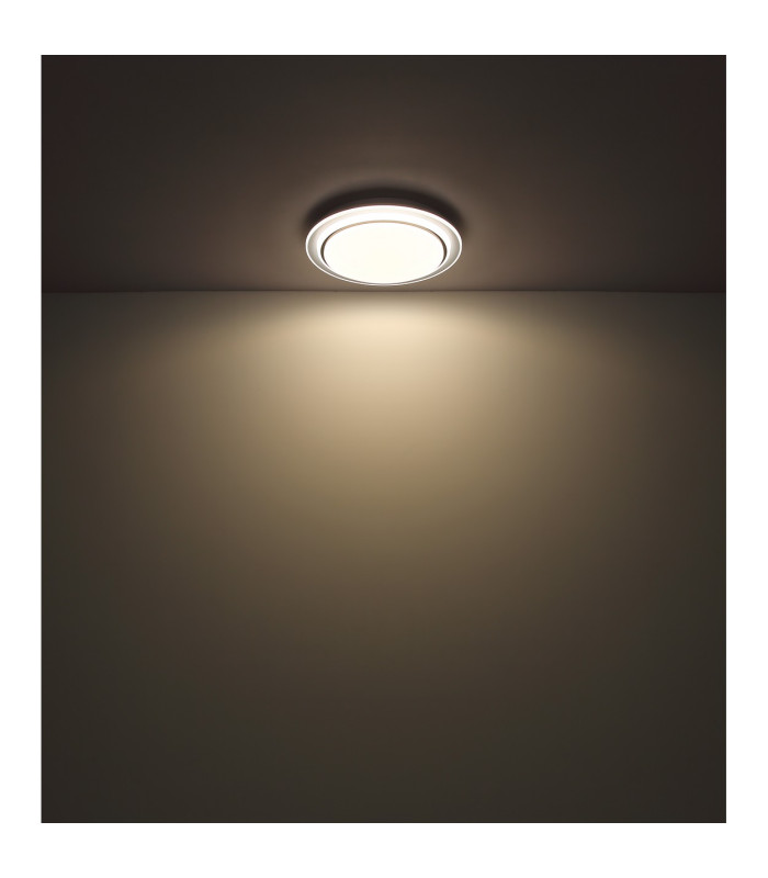 Foppa Decorative Flush Ceiling Light White Matt LED Dimmable 2700-6500K Remote Control Timer-9
