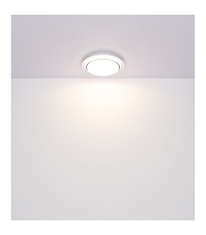 Foppa Decorative Flush Ceiling Light White Matt LED Dimmable 2700-6500K Remote Control Timer-10
