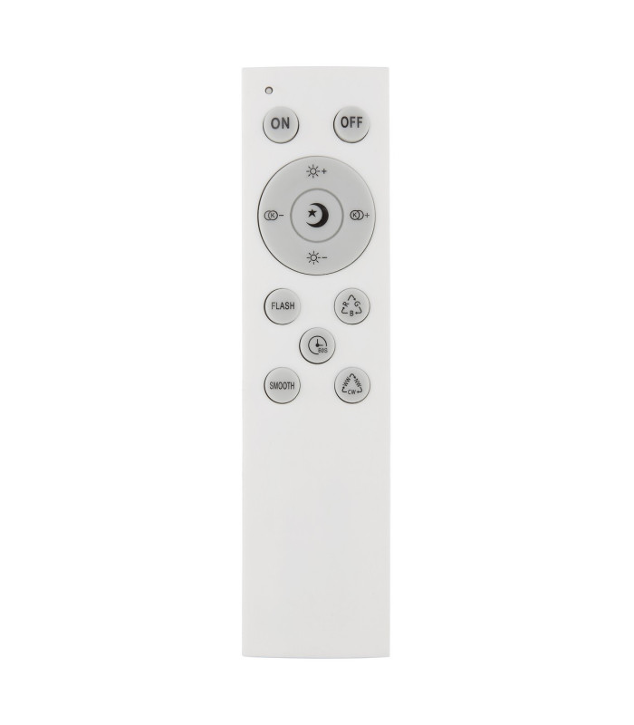 Foppa Decorative Flush Ceiling Light White Matt LED Dimmable 2700-6500K Remote Control Timer-12