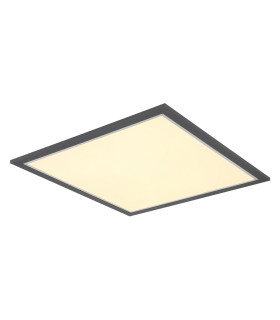 Doha 44.5cm Flush Ceiling Light Anthracite Matt LED 3000K-1