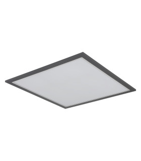 Doha 44.5cm Flush Ceiling Light Anthracite Matt LED 3000K-2