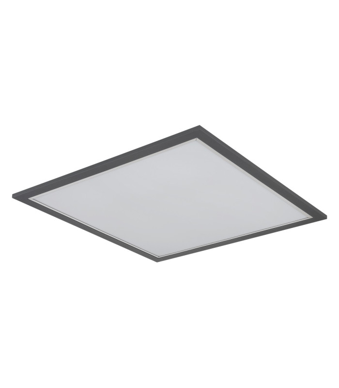 Doha 44.5cm Flush Ceiling Light Anthracite Matt LED 3000K-2