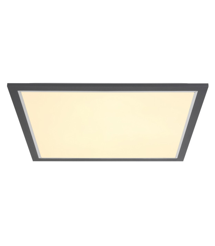 Doha 44.5cm Flush Ceiling Light Anthracite Matt LED 3000K-3