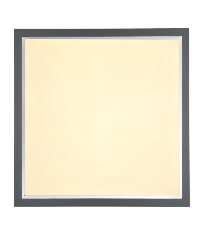 Doha 44.5cm Flush Ceiling Light Anthracite Matt LED 3000K-4