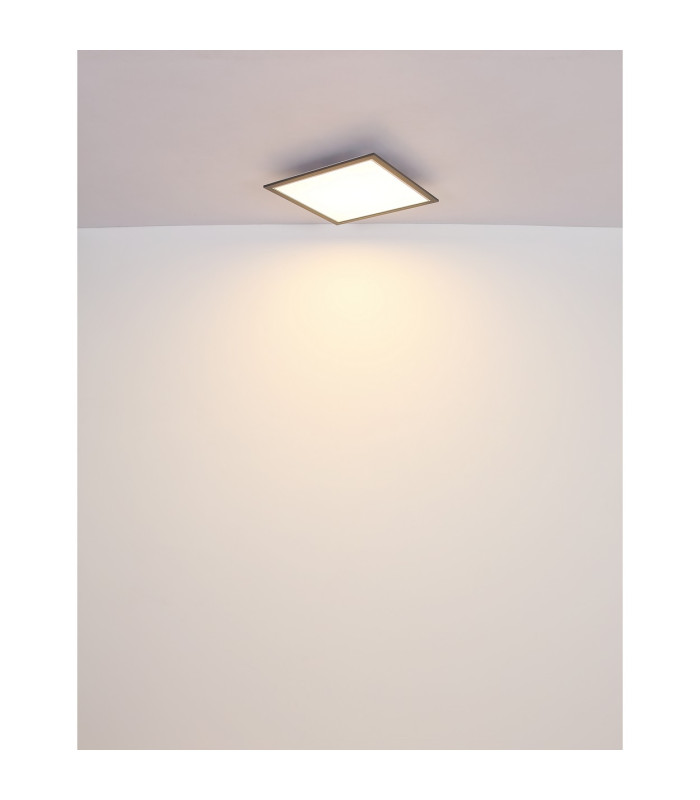 Doha 44.5cm Flush Ceiling Light Anthracite Matt LED 3000K-6