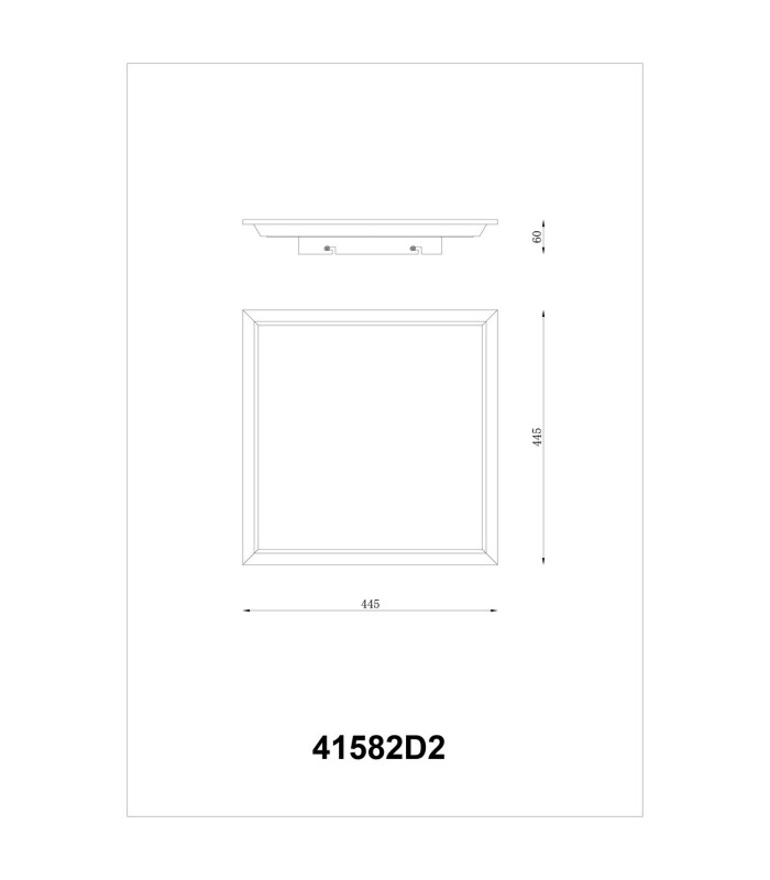 Doha 44.5cm Flush Ceiling Light Anthracite Matt LED 3000K-9
