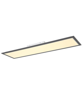 Doha 100x25cm Flush Ceiling Light Anthracite Matt LED 3000K-1