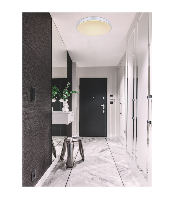 Sonny 41cm Flush Ceiling Light White LED Dimmable 2700-6500K Remote Control-8