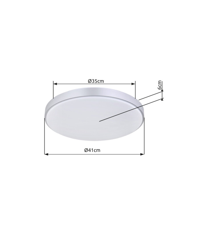 Sonny 41cm Flush Ceiling Light White LED Dimmable 2700-6500K Remote Control-11