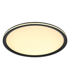 Belissa 40cm Flush Ceiling Light Matt Black LED 3000K-1
