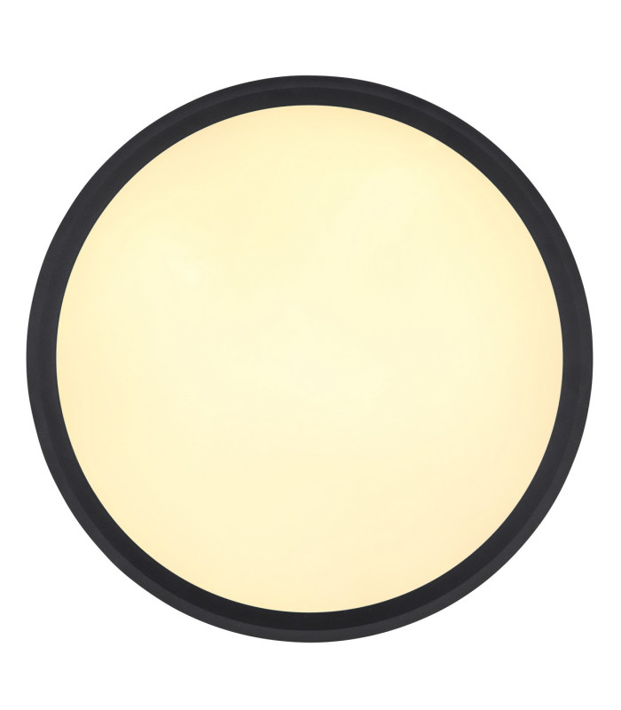 Belissa 40cm Flush Ceiling Light Matt Black LED 3000K-3