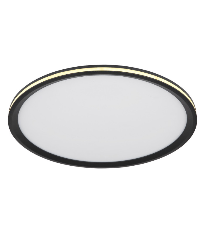 Belissa 40cm Flush Ceiling Light Matt Black LED 3000K-5