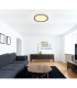 Belissa 40cm Flush Ceiling Light Matt Black LED 3000K-9