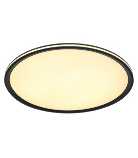 Belissa 50cm Flush Ceiling Light Matt Black LED 3000K-1
