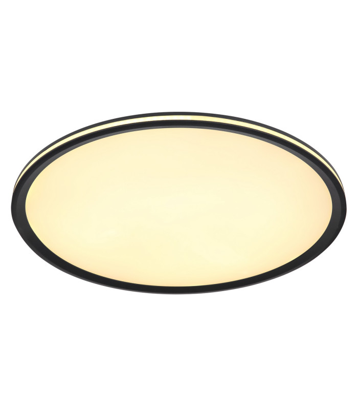 Belissa 50cm Flush Ceiling Light Matt Black LED 3000K-1