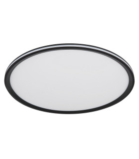 Belissa 50cm Flush Ceiling Light Matt Black LED 3000K-2