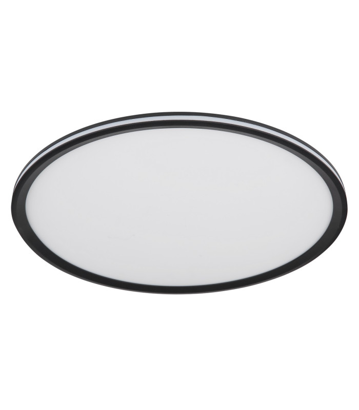 Belissa 50cm Flush Ceiling Light Matt Black LED 3000K-2