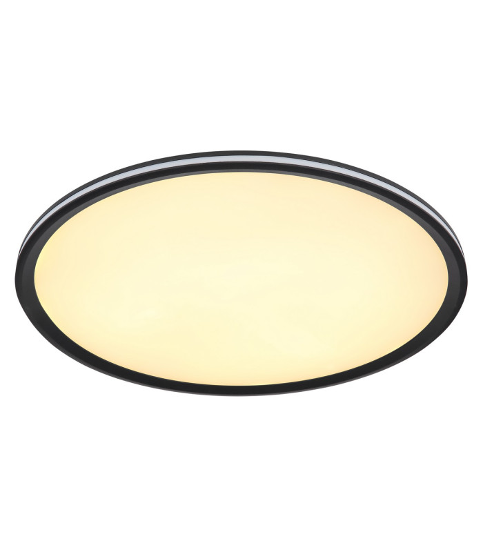 Belissa 50cm Flush Ceiling Light Matt Black LED 3000K-4