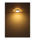 Belissa 50cm Flush Ceiling Light Matt Black LED 3000K-6
