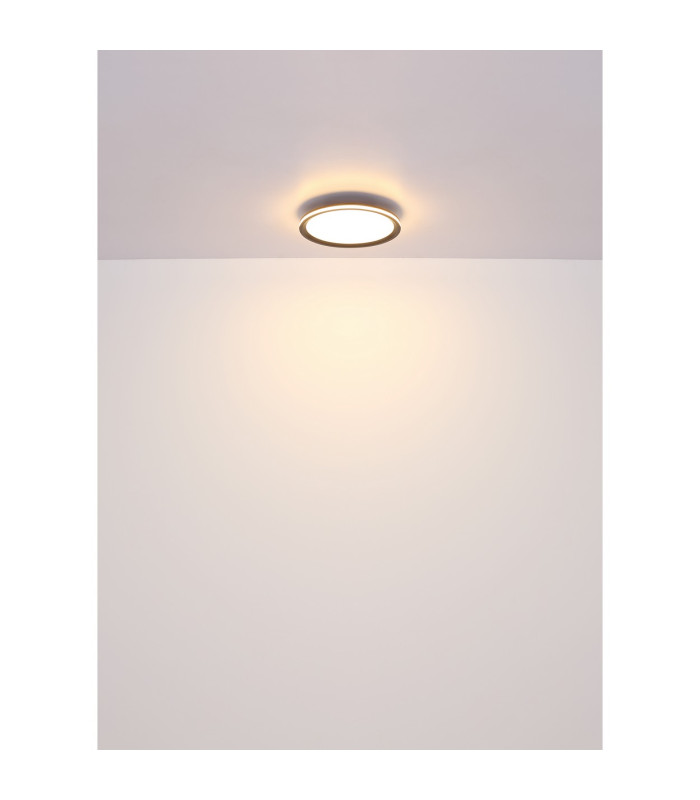 Belissa 50cm Flush Ceiling Light Matt Black LED 3000K-7