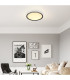 Belissa 50cm Flush Ceiling Light Matt Black LED 3000K-9