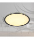 Belissa 50cm Flush Ceiling Light Matt Black LED 3000K-10