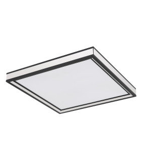 Jessy Flush Ceiling Light Matt Black LED 3000K-2