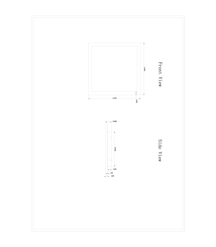 Rosi 45cm Panel White LED 3000K-7