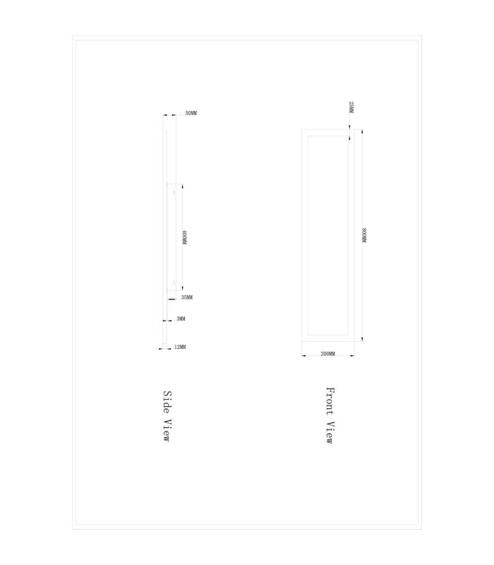 Rosi 80x20cm Panel White LED 3000K-9
