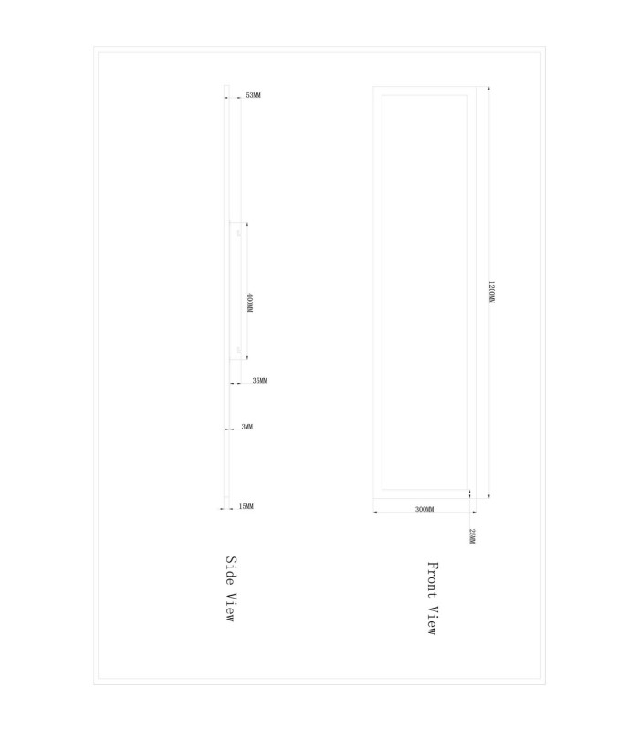 Rosi 120x30cm Panel White LED Dimmable 3000-6000K Remote Control-13