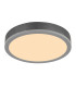 Doro 30cm Flush Ceiling Light Silver Colored LED 3000K-1
