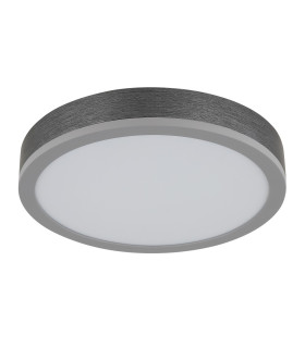 Doro 30cm Flush Ceiling Light Silver Colored LED 3000K-2