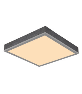 Doro 30cm Flush Ceiling Light Silver Colored LED 3000K-1
