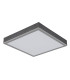 Doro 30cm Flush Ceiling Light Silver Colored LED 3000K-2