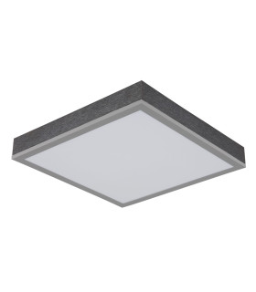 Doro 30cm Flush Ceiling Light Silver Colored LED 3000K-2