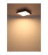 Doro 30cm Flush Ceiling Light Silver Colored LED 3000K-5