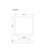 Doro 30cm Flush Ceiling Light Silver Colored LED 3000K-7