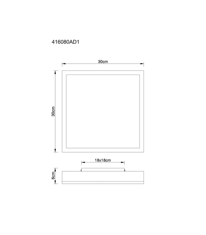 Doro 30cm Flush Ceiling Light Silver Colored LED 3000K-7