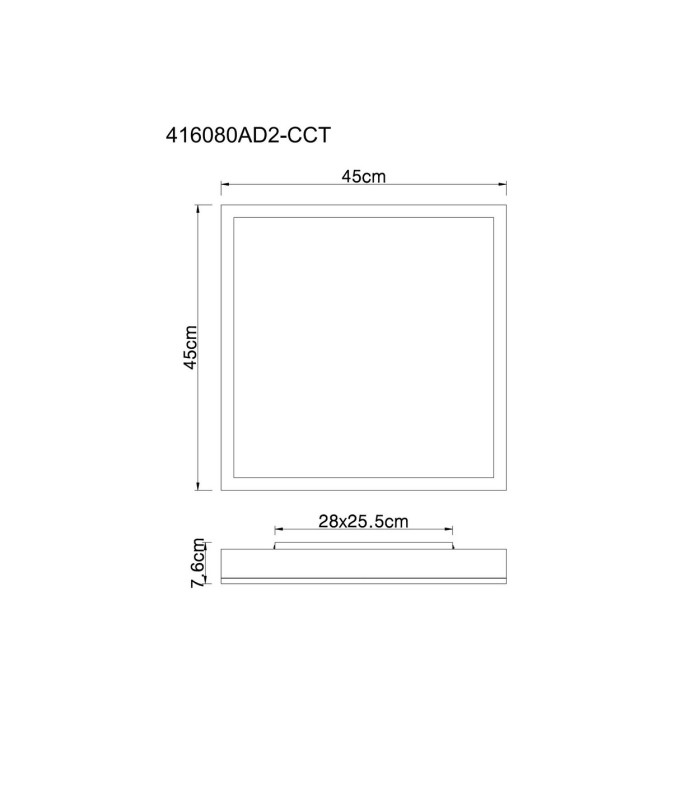 Doro 45cm Flush Ceiling Light Silver Colored LED Dimmable 2700-6500K Remote Control Timer-11