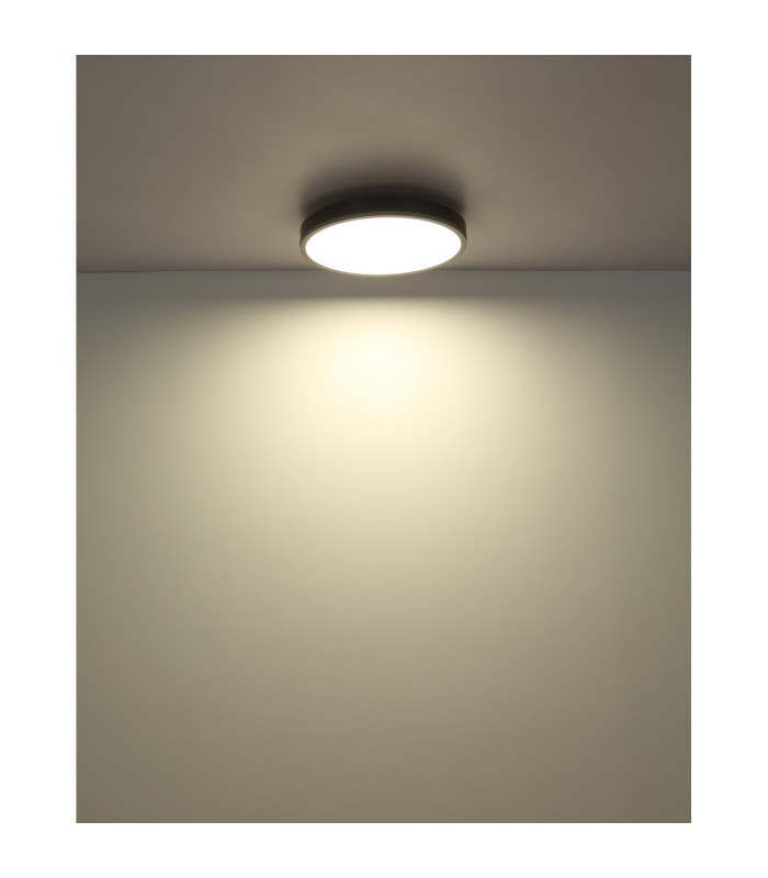 Doro 45cm Flush Ceiling Light Silver Colored LED Dimmable 2700-6500K Remote Control Timer-6