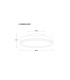 Doro 45cm Flush Ceiling Light Silver Colored LED 3000K-7