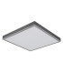 Doro 45cm Flush Ceiling Light Silver Colored LED 3000K-2