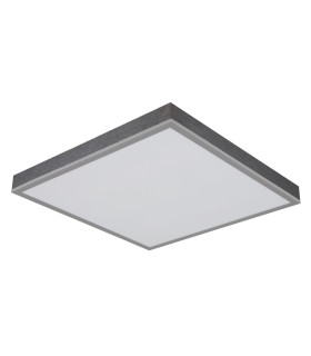 Doro 45cm Flush Ceiling Light Silver Colored LED 3000K-2