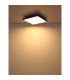 Doro 45cm Flush Ceiling Light Silver Colored LED 3000K-5