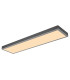 Doro 80x20cm Flush Ceiling Light Silver Colored LED 3000K-1