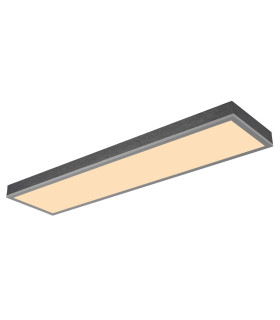 Doro 80x20cm Flush Ceiling Light Silver Colored LED 3000K-1