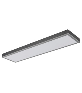 Doro 80x20cm Flush Ceiling Light Silver Colored LED 3000K-2