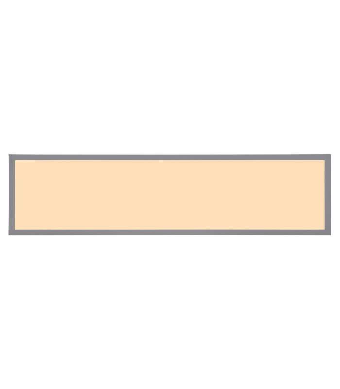 Doro 80x20cm Flush Ceiling Light Silver Colored LED 3000K-4