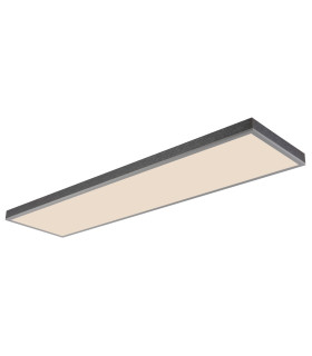 Doro 120x30cm Flush Ceiling Light Silver Colored LED Dimmable 2700-6500K Remote Control Timer-1